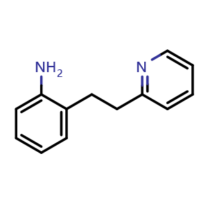 Chemical structure of 2-(2-(Pyridin-2-yl)ethyl)aniline , CAS 50385-28-9, AChemBlock X201796