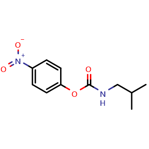 Chemical structure of 4-Nitrophenyl isobutylcarbamate , CAS 1891-27-6, AChemBlock X201803