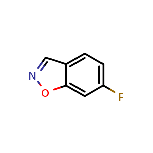 Chemical structure of 6-Fluorobenzo[d]isoxazole , CAS 1260799-05-0, AChemBlock X201808