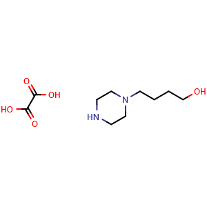 Chemical structure of 4-(Piperazin-1-yl)butan-1-ol oxalate , CAS 2901103-54-4, AChemBlock X201809