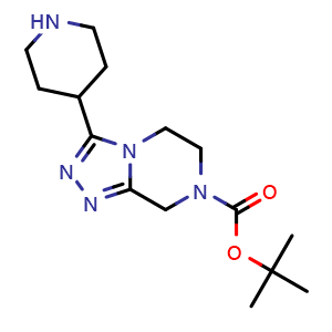 tert-Butyl 3-(piperidin-4-yl)-5,6-dihydro-[1,2,4]triazolo[4,3-a]pyrazine-7(8H)-carboxylate