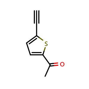 Chemical structure of 1-(5-Ethynylthiophen-2-yl)ethan-1-one , CAS 658701-97-4, AChemBlock X201882