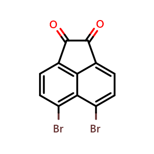 Chemical structure of 5,6-Dibromoacenaphthylene-1,2-dione , CAS 43017-99-8, AChemBlock X201910