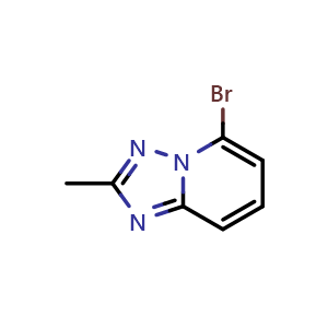 Chemical structure of 5-Bromo-2-methyl-[1,2,4]triazolo[1,5-a]pyridine , CAS 1159813-10-1, AChemBlock X201931