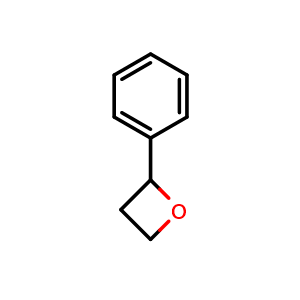Chemical structure of 2-Phenyloxetane , CAS 4436-23-1, AChemBlock X202014