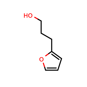 Chemical structure of 3-(Furan-2-yl)propan-1-ol , CAS 26908-23-6, AChemBlock X202027