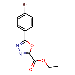 Ethyl 5-(4-bromophenyl)-1,3,4-oxadiazole-2-carboxylate