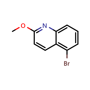 Chemical structure of 5-Bromo-2-methoxyquinoline , CAS 99455-06-8, AChemBlock X202054