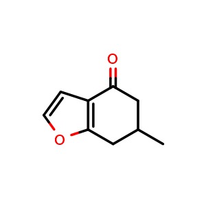 Chemical structure of 6-Methyl-6,7-dihydrobenzofuran-4(5H)-one , CAS 157435-90-0, AChemBlock X202121
