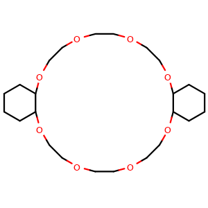 Chemical structure of Dicyclohexano-24-crown-8 , CAS 17455-23-1, AChemBlock X202138