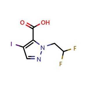 1-(2,2-Difluoroethyl)-4-iodo-1H-pyrazole-5-carboxylic acid