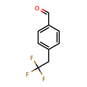 Chemical structure of 4-(2,2,2-Trifluoroethyl)benzaldehyde , CAS 1360594-78-0, AChemBlock X202207