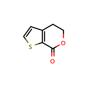 Chemical structure of 4,5-Dihydro-7H-thieno[2,3-c]pyran-7-one , CAS 28424-70-6, AChemBlock X202218