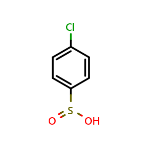 Chemical structure of 4-Chlorobenzenesulfinic acid , CAS 100-03-8, AChemBlock X202278