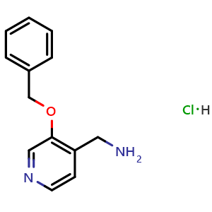 Chemical structure of (3-(Benzyloxy)pyridin-4-yl)methanamine hydrochloride , CAS 2918779-87-8, AChemBlock X202281