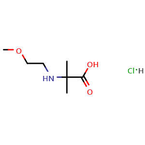 2-((2-Methoxyethyl)amino)-2-methylpropanoic acid hydrochloride