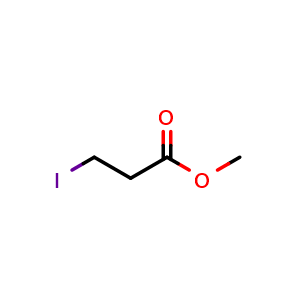 Chemical structure of Methyl 3-iodopropanoate , CAS 5029-66-3, AChemBlock X202404