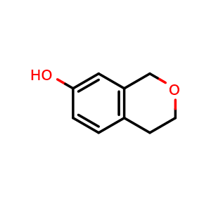 Chemical structure of Isochroman-7-ol , CAS 1391209-22-5, AChemBlock X202408