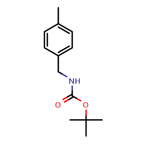 Chemical structure of tert-Butyl 4-methylbenzylcarbamate , CAS 120157-93-9, AChemBlock X202436