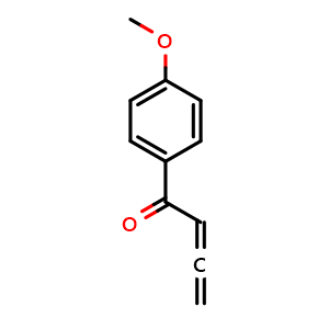 Chemical structure of 1-(4-Methoxyphenyl)-2,3-butadien-1-one , CAS 196952-70-2, AChemBlock X202494
