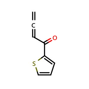 Chemical structure of 1-(2-Thienyl)-2,3-butadien-1-one , CAS 54971-76-5, AChemBlock X202502