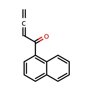 Chemical structure of 1-(1-Naphthalenyl)-2,3-butadien-1-one , CAS 196953-12-5, AChemBlock X202505