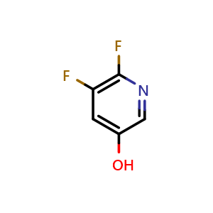 Chemical structure of 5,6-Difluoropyridin-3-ol , CAS 1154579-85-7, AChemBlock X202522