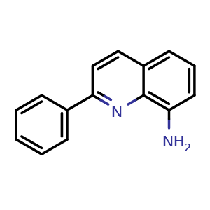 Chemical structure of 2-Phenylquinolin-8-amine , CAS 116529-78-3, AChemBlock X202526