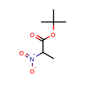 Chemical structure of tert-Butyl 2-nitropropanoate , CAS 18598-92-0, AChemBlock X202569