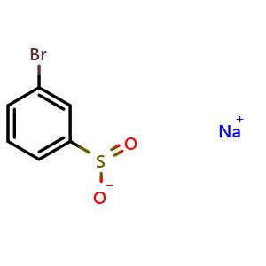 Chemical structure of Sodium 3-bromobenzenesulfinate , CAS 89520-70-7, AChemBlock X202601