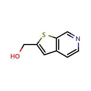 Chemical structure of Thieno[2,3-c]pyridin-2-ylmethanol , CAS 1211505-65-5, AChemBlock X202608
