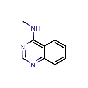 Chemical structure of N-Methyl-4-quinazolinamine , CAS 7154-47-4, AChemBlock X202610