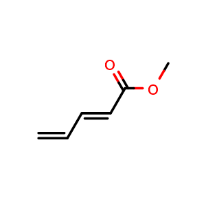 Chemical structure of Methyl (E)-penta-2,4-dienoate , CAS 2409-87-2, AChemBlock X202648