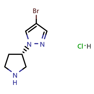(S)-4-Bromo-1-(pyrrolidin-3-yl)-1H-pyrazole hydrochloride
