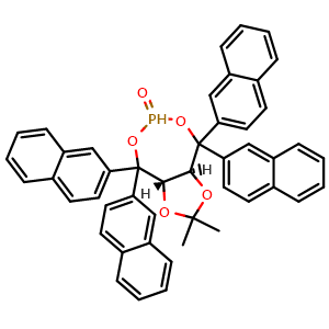 (3aS,8aS)-2,2-Dimethyl-4,4,8,8-tetra(naphthalen-2-yl)tetrahydro-[1,3]dioxolo[4,5-e][1,3,2]dioxaphosphepine 6-oxide
