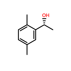 Chemical structure of (R)-1-(2,5-Dimethylphenyl)ethan-1-ol , CAS 1175672-54-4, AChemBlock X202823