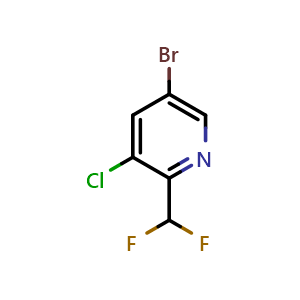 5-Bromo-3-chloro-2-(difluoromethyl)pyridine