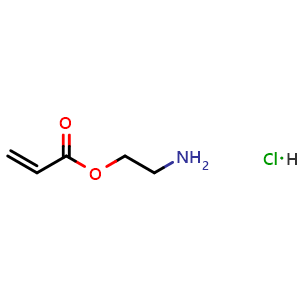 Chemical structure of 2-Aminoethyl acrylate hydrochloride , CAS 4200-86-6, AChemBlock X202880