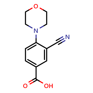 3-Cyano-4-morpholinobenzoic ac id