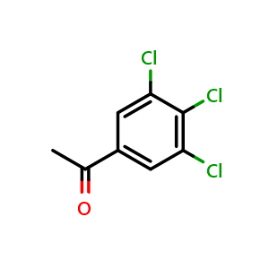 Chemical structure of 3',4',5'-TRICHLOROACETOPHENONE , CAS 35981-65-8, AChemBlock X202914