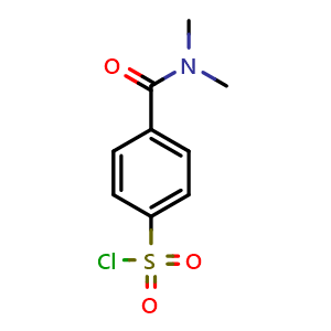 Chemical structure of 4-[(Dimethylamino)carbonyl]benzenesulfonyl chloride , CAS 190711-50-3, AChemBlock X202926