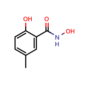 Chemical structure of N,2-dihydroxy-5-methylbenzamide , CAS 61799-77-7, AChemBlock X202928