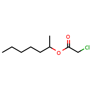 Chemical structure of Heptan-2-yl 2-chloroacetate , CAS 383412-05-3, AChemBlock X202929