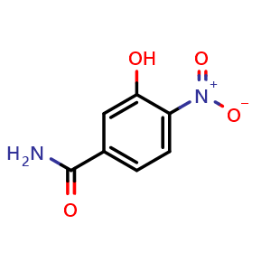 Chemical structure of 3-Hydroxy-4-nitrobenzamide , CAS 182932-64-5, AChemBlock X202958