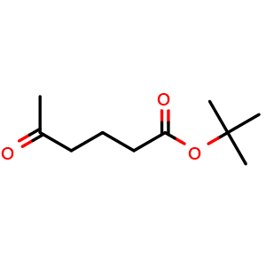Chemical structure of tert-butyl 5-oxohexanoate , CAS 111490-79-0, AChemBlock X202970