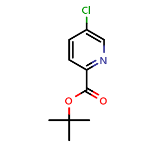 Chemical structure of Tert-butyl 5-chloropicolinate , CAS 1288988-75-9, AChemBlock X202973