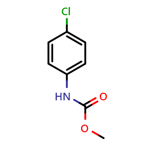 Chemical structure of methyl (4-chlorophenyl)carbamate , CAS 940-36-3, AChemBlock X202976