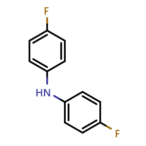 Chemical structure of bis(4-fluorophenyl)amine , CAS 330-91-6, AChemBlock X202981