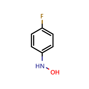 Chemical structure of 4-fluoro-N-hydroxyaniline , CAS 406-00-8, AChemBlock X202988