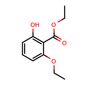 Chemical structure of ethyl 2-ethoxy-6-hydroxybenzoate , CAS 154364-61-1, AChemBlock X203056